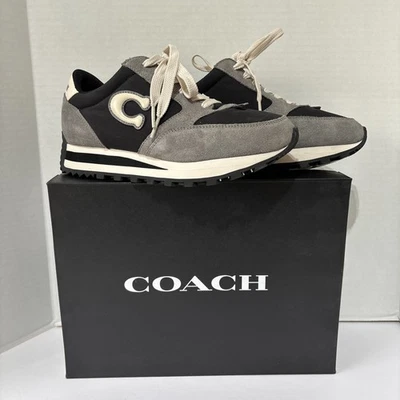 Zapatillas para mujer Coach Runner negras/tiza (CR965) - talla 7,5 nuevas con caja Foto 1 de 4