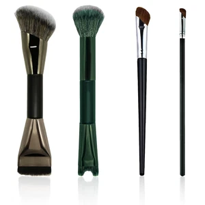 Set 4 Pezzi Pennelli Contorno Naso, Pennelli Trucco Angolati per Evidenziare, Scolpire - - Foto 1 di 7