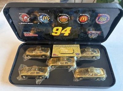 Juego de 5 coches Racing Champions Bill Elliott #94 50 aniversario oro 24k escala 1:64 Foto 1 de 4