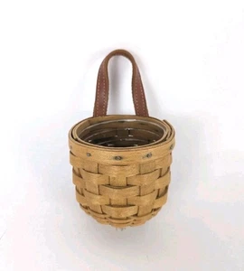 De colección 2003 Longaberger Cesta colgante extra pequeña para puerta y protector de plástico - Imagen 1 de 5