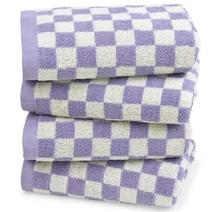 Hand Towel for Bathroom Guest Room Home - 100% Cotton Face Towel Set Lilac Ch... - Picture 1 of 7
