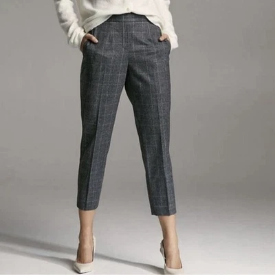 BABATON Aritzia Cohen шерсти кашемир клетку брюки размер 0 офис карьера - Изображение 1 из 4
