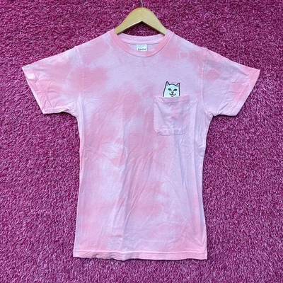 RIPNDIP Lord Nermal Pocket Tiedye Pink T-Shirt Small - Image 1 of 4