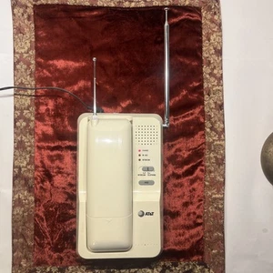 Vintage 1988 AT&T 4410 White Cordless Phone 2 Way Page And Intercom - Zdjęcie 1 z 11