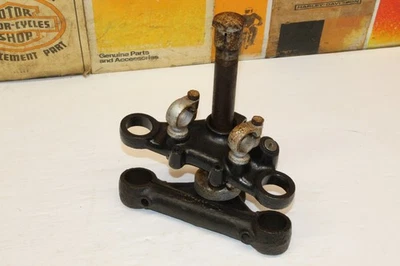 Triumph T100 T120 TR6 horquilla delantera superior e inferior yema triple árbol 97-3667 97-2289 Foto 1 de 4