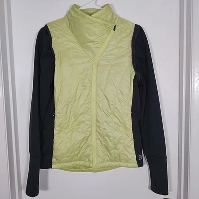 Avalanche женщин S куртка выстеганная изолированная молнии с рукавами зеленый серый эластичной - Изображение 1 из 4