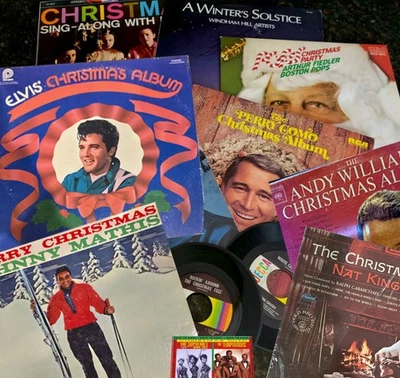 Christmas Holiday Music Blowout! Vinyl LP 45 & CD Collection R&B Soul Pop Albums - Image 1 of 4