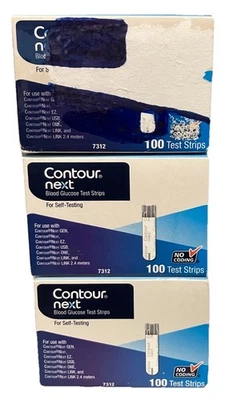 300 Contour Next Test Strips~Exp~2/26~10/26~$108.88~Free Ship - Bild 1 von 2