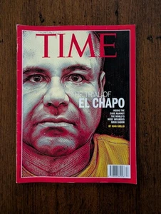 TIME MAGAZINE - May 2018 Trial EL CHAPO Guzman Mugshot Drugs War Trump NO LABEL - Bild 1 von 6