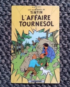 PREPAID KARTE TELEFONKARTE PUZZLE UK TINTIN KARTE 20 EINHEITEN L'AFFAIRE SONNENBLUME R38 - Bild 1 von 2