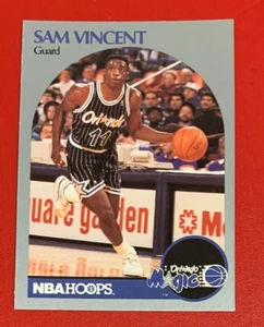 NBA SAM VINCENT Orlando Magic 1990-91 NBA Hoops Trading Card #223 - Foto 1 di 3