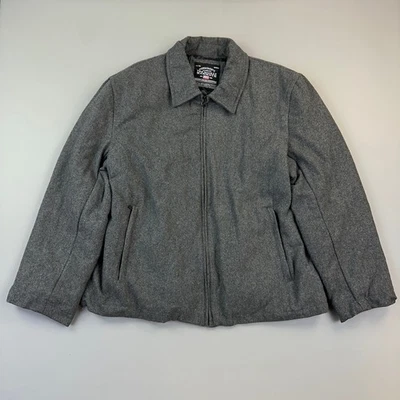 Chaqueta De Colección Steve & Barrys Para Hombre XL The Woolly Mammoth Cremallera Completa Mezcla de Lana Foto 1 de 4