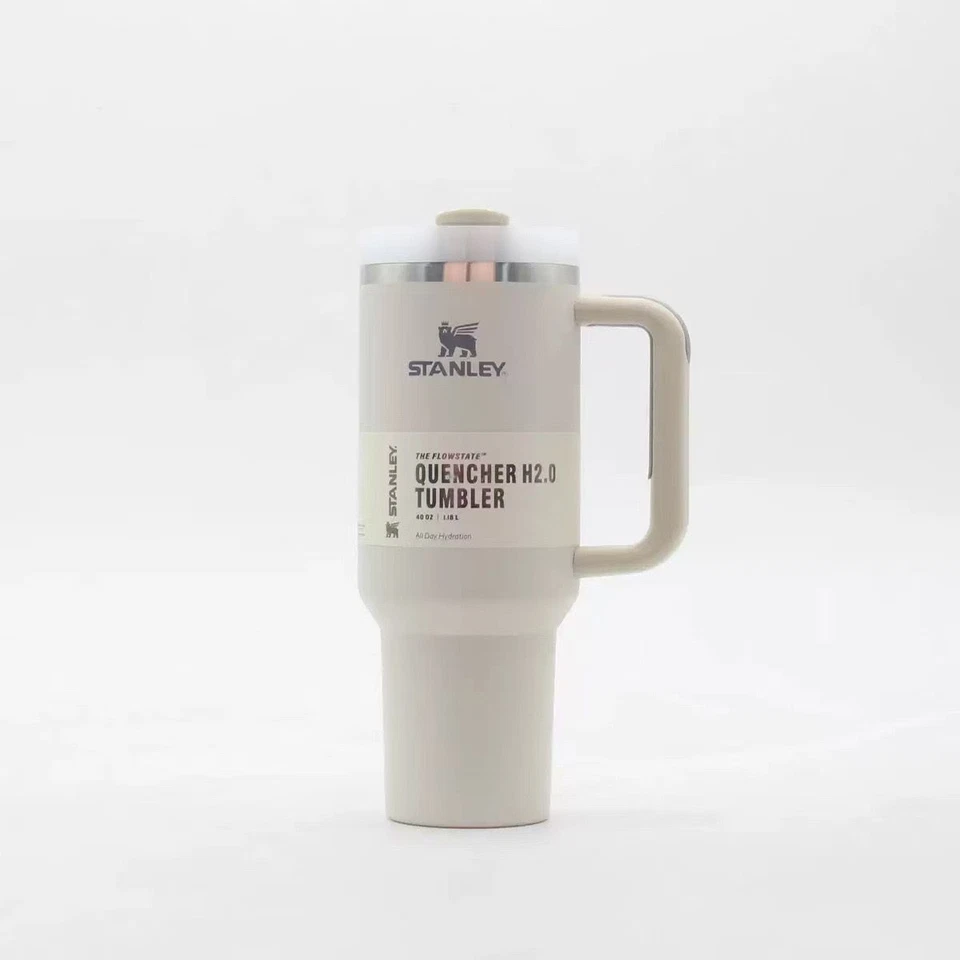 Stanley Cup H2.0 Flowstate cream Thermosbecher mit Strohhalm 1.18L NEU & OVP - Bild 1 von 1