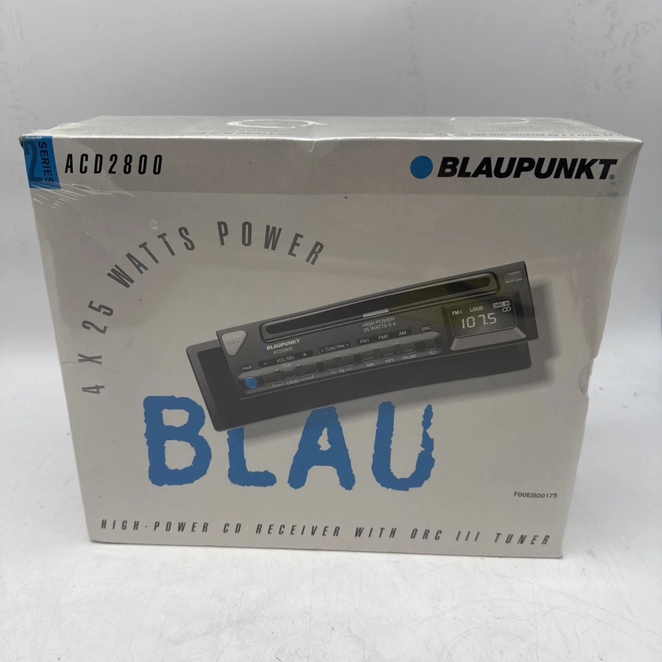 全新 Blaupunkt ACD2800 CD 播放器/立体声 单 Din 可拆卸脸部 — 第 1/4 张图片