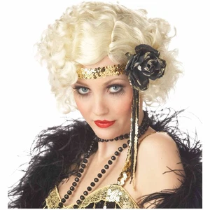 Jazz Baby 1920s Gatsby Blonde Flapper Short Women Costume Wig - Picture 1 of 1
