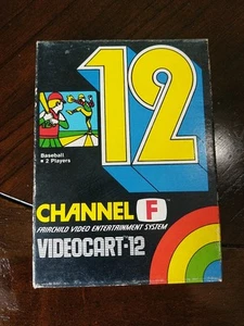 Fairchild Video Game System Cartridge Videocart 12 Baseball mit Box - Bild 1 von 10