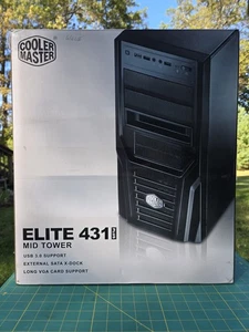 COOLER MASTER ELITE 431 PLUS MID TOWER CASE - Picture 1 of 20