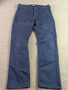 Pantalones de mezclilla elásticos PAIGE Lennox ajustados rectos para hombre 31x27 azul lavado oscuro - Imagen 1 de 13