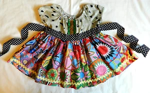 Matilda Jane Platinum Peasant Dress/Top size 4 Mod Floral - Picture 1 of 6
