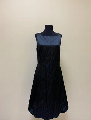 Sarah Pacini 黑色棉质/尼龙迷笛连衣裙,尺寸 3 — 第 1/4 张图片