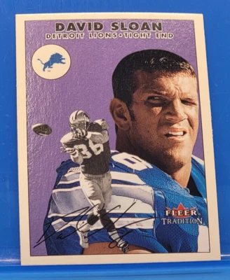 David Sloan, TE - Fleer-Tradition / Skybox - Lions, 2000 - #185 - Image 1 of 2