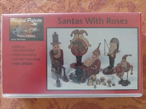 JILL BOTTS SANTA ROSES FOLK ART Tole ACRYLIC 1994 PAINT VIDEO VHS NEW Xmas - Picture 1 of 15