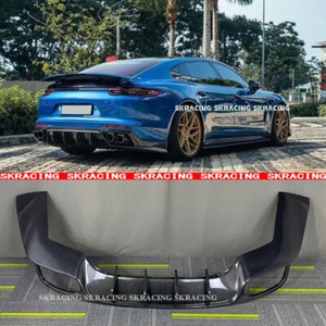 Real Carbon Fiber Rear Bumper Diffuser Exterior Bodykit For Porsche Panamera 971 - Imagen 1 de 21