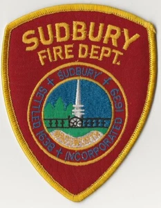 SUDBURY Massachusetts Fire Dept. Feuerwehr Aufnäher NEU!! - Bild 1 von 1