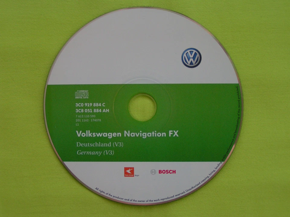 CD NAVIGATION FX DEUTSCHLAND 2011 V3 VW RNS 310 PASSAT 3C CADDY EOS SHARAN JETTA - Bild 1 von 1