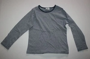New NEXT UK Girls 4 5 year Navy Blue White Striped Top Long Sleeve Layering Tee - Picture 1 of 1