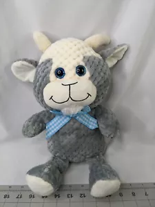 Kellytoy Gray Goat Plush 16 Inch Textured Quilted 2018 Stuffed Animal Toy - Picture 1 of 10