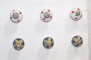 24 Pc Ceramic Knobs New Multicolored Drawer Handle Christmas Gifts Decor - Picture 1 of 8