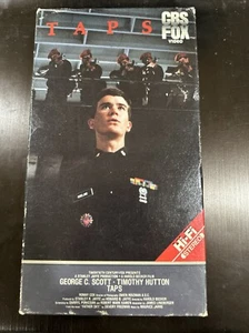 Taps VHS 1981 Timothy Hutton Tom Cruise George C Scott Red Label Tested Works - Picture 1 of 3