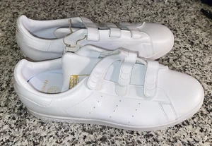 Adidas Original Mens STAN SMITH WHITE / GOLD FX5508 US Men 12/12.5, NEW - Picture 1 of 5
