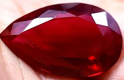  Natural 51.85 Ct Pigeon Blood Red Ruby Mozambique GGL Certified Treated Gem - Image 1 of 4