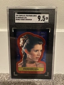 Princess Leia D3 Double Sided 1999 Star Wars Chrome Archives SGC 9.5 - Picture 1 of 1