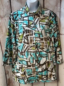 Additions By Chicos Lightweight Full Zip Jacket 3/4 Sleeve Sz.3 (*B13) - Picture 1 of 10