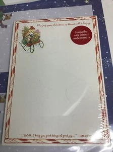 Assortment of 6 Christmas Letter Paper Vintage & New - Inkjet & Laser Printer - Picture 1 of 12