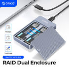 ORICO Dual Bay M.2 SATA SSD Enclosure RAID USB3.1 Gen2 Type C UASP 4TB NGFF