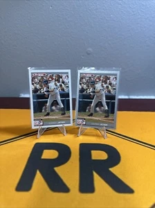 2004 Topps Total #600 Derek Jeter Yankees White Border And Silver Border Lot - Picture 1 of 5