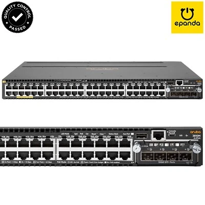 Aruba JL074A 3810M 48G PoE+ w/ 4SFP+ Uplink Module JL083A, 1Y-Wty - Image 1 of 4