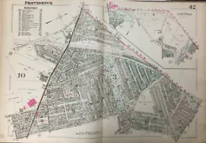 1926 MT PLEASANT PROVIDENCE RI LASALLE ACADEMY HAZAEL ST-PECKHAM AV ATLAS MAP - Bild 1 von 7