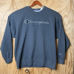 Champion Sudadera Para Hombre XL Gris Sudadera Cuello Redondo con Logo en Relieve - Imagen 1 de 4