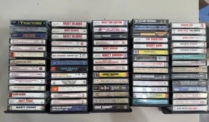 70 Audio Cassettes Lot Great Country Artists - Tested - Picture 1 of 1
