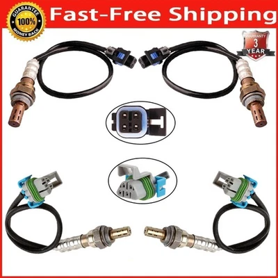 Juego de 4 sensores de oxígeno ascendente + descendente para Chevrolet Silverado 1500 5,3 L V8 2006 Foto 1 de 4