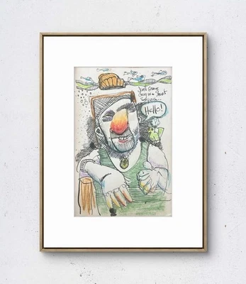 Páginas de cuaderno de bocetos aleatorias: Hola: papel: neoexpresionismo único 6x19 Foto 1 de 4