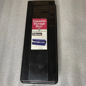Vintage Plastic Audio Cassette Holder Storage Case Holds 15 Tapes - Picture 1 of 5