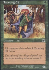 Taunting Elf - Medium Play MTG Onslaught - Picture 1 of 1