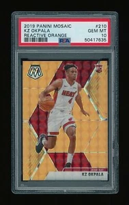 KZ OKPALA 2019-20 PANINI MOSAIC ORANGE REACTIVE PRIZM 17/25 PSA 10 GEM-MINT RC - Bild 1 von 2