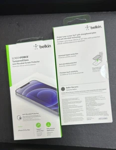 Belkin Tempered glass screen protector for Apple iPhone 12 pro Max Anti Bacteria - Picture 1 of 4